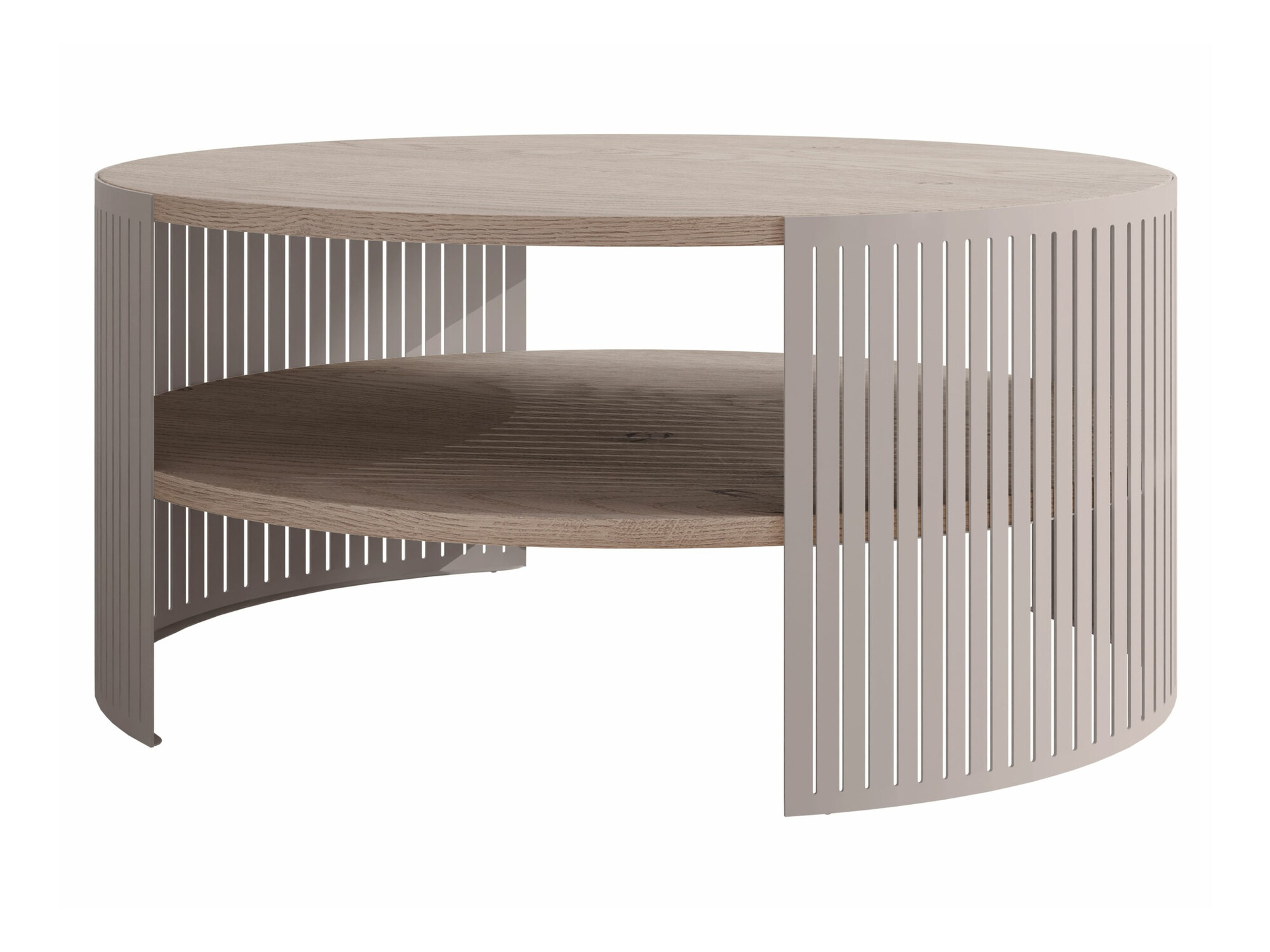 Mesa de centro Civer VIII (Caxemira + Madeira clara)