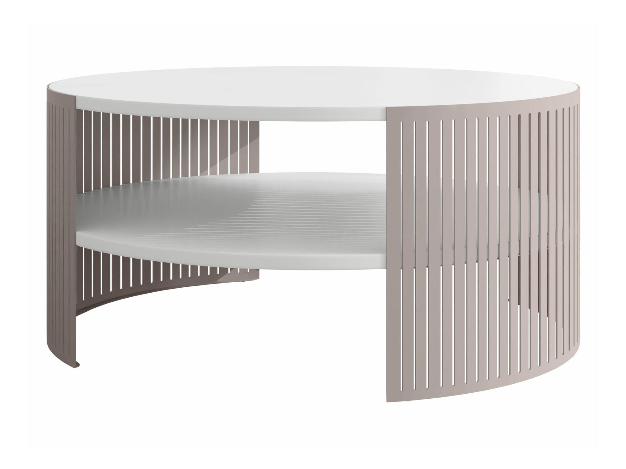 Mesa de centro Sordore 124 (Caxemira + Branco)