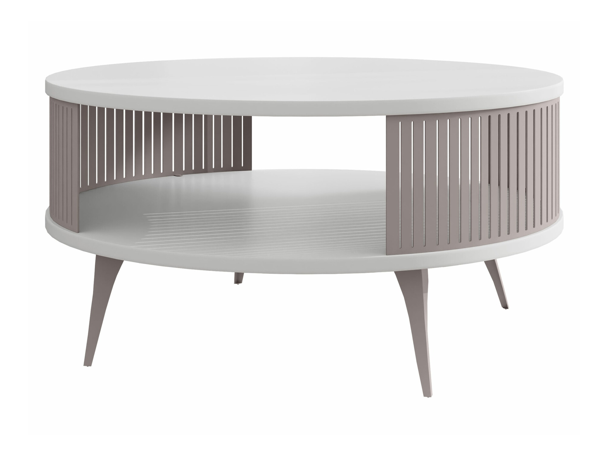 Mesa de centro Vitum VI (Caxemira + Branco)