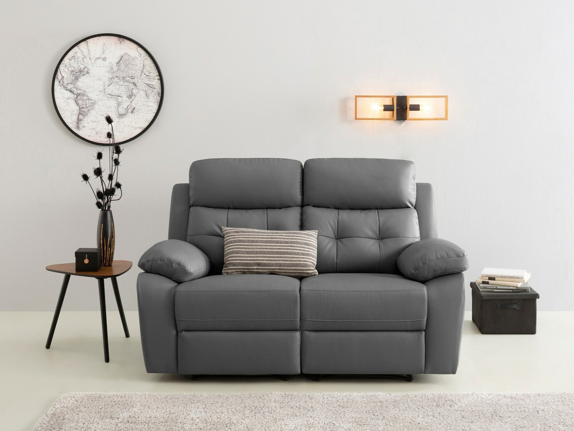 Sofá reclinável Denton 1479 (Cinzento)