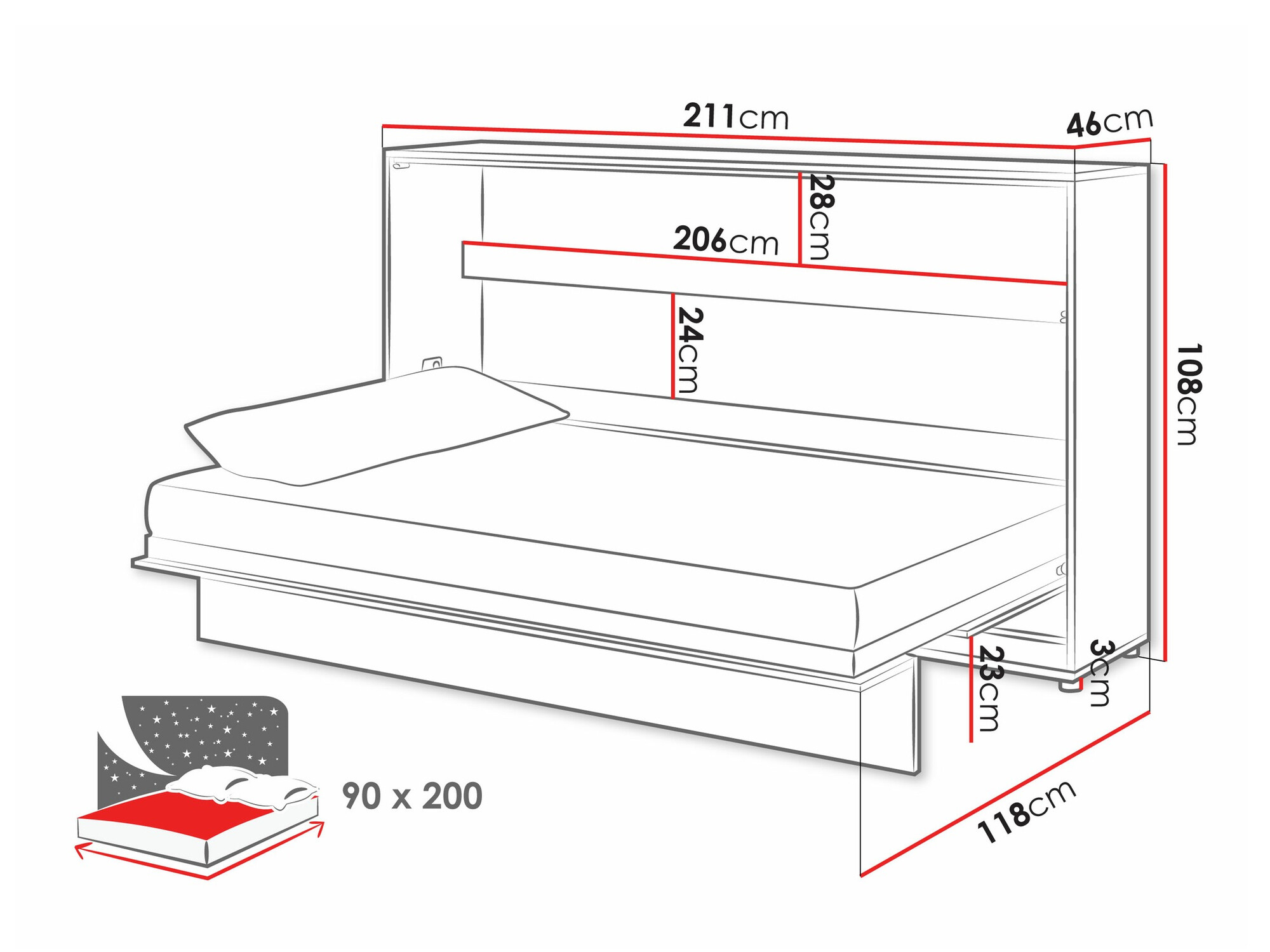 Conjunto de mobiliário Concept Pro Lenart X