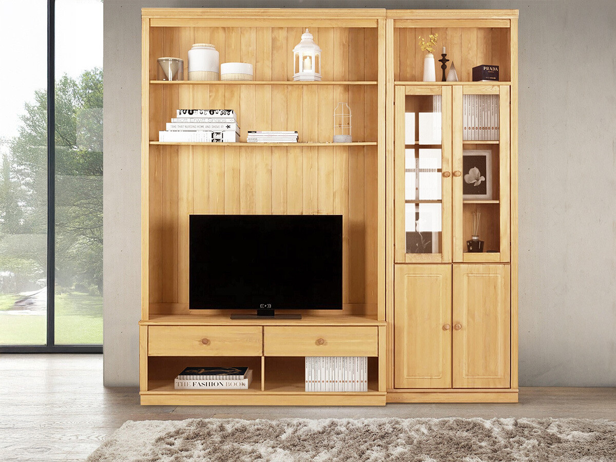 Conjunto para sala de estar Saltoro 124 (Castanho claro)