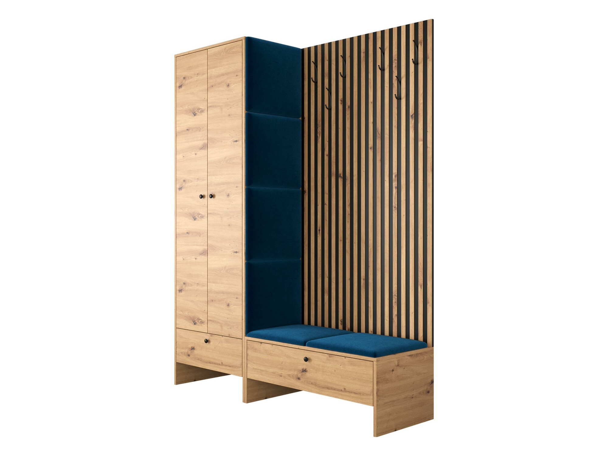 Conjunto para corredor Donio III (Carvalho Artisan + Manila 26)