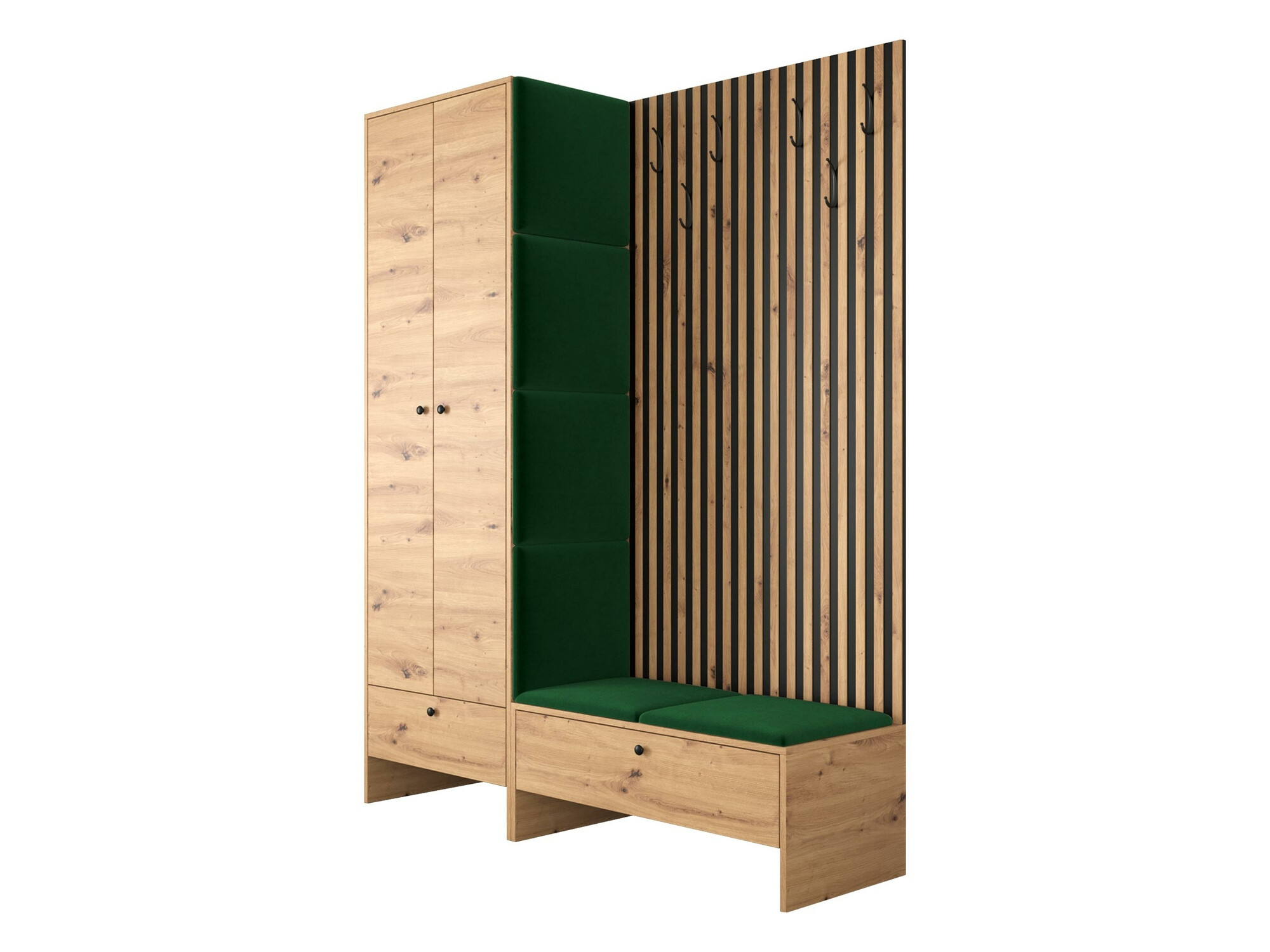 Conjunto para corredor Donio III (Carvalho Artisan + Manila 35)