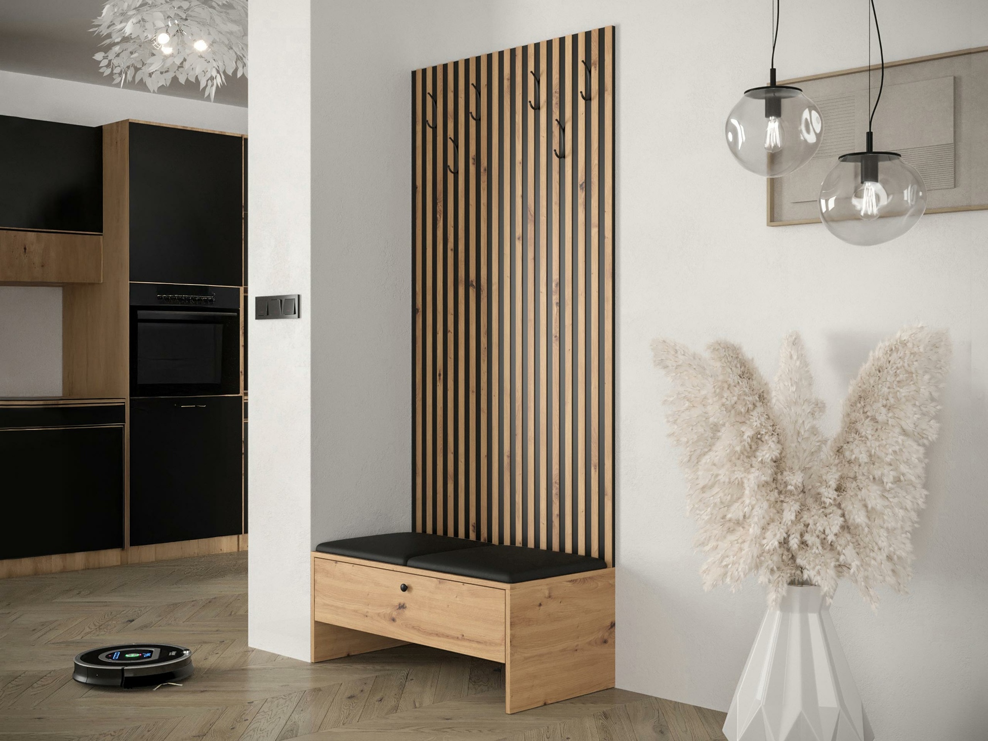 Conjunto para corredor Donio IV (Carvalho Artisan + Soft 011)