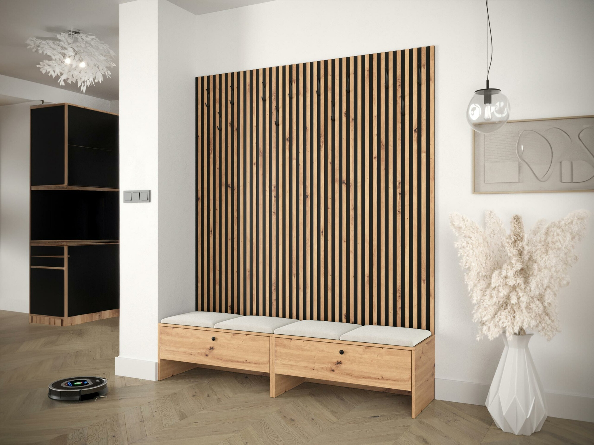 Conjunto para corredor Donio V (Carvalho Artisan + Manila 02)