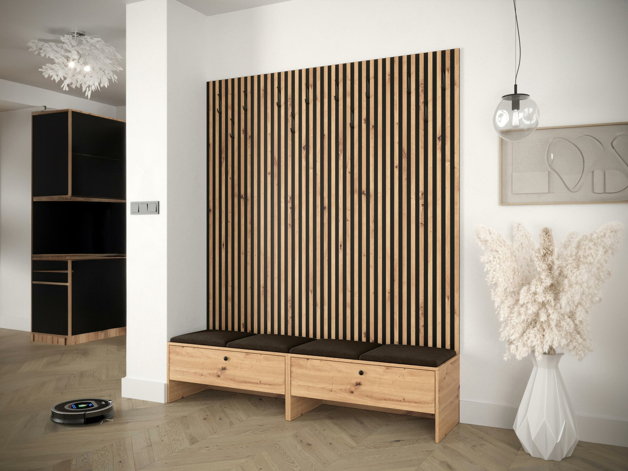 Conjunto para corredor Donio V (Carvalho Artisan + Manila 04)