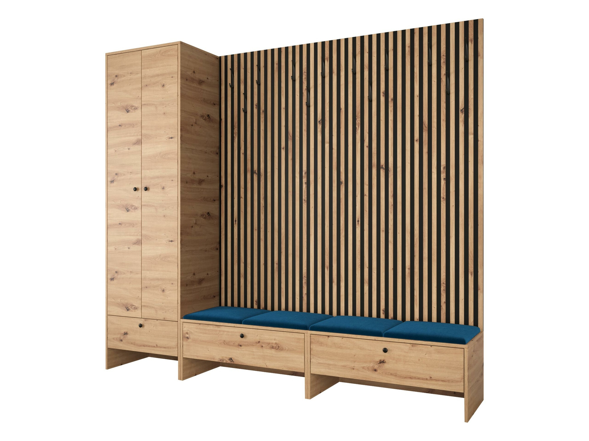 Conjunto para corredor Donio VI (Carvalho Artisan + Manila 26)