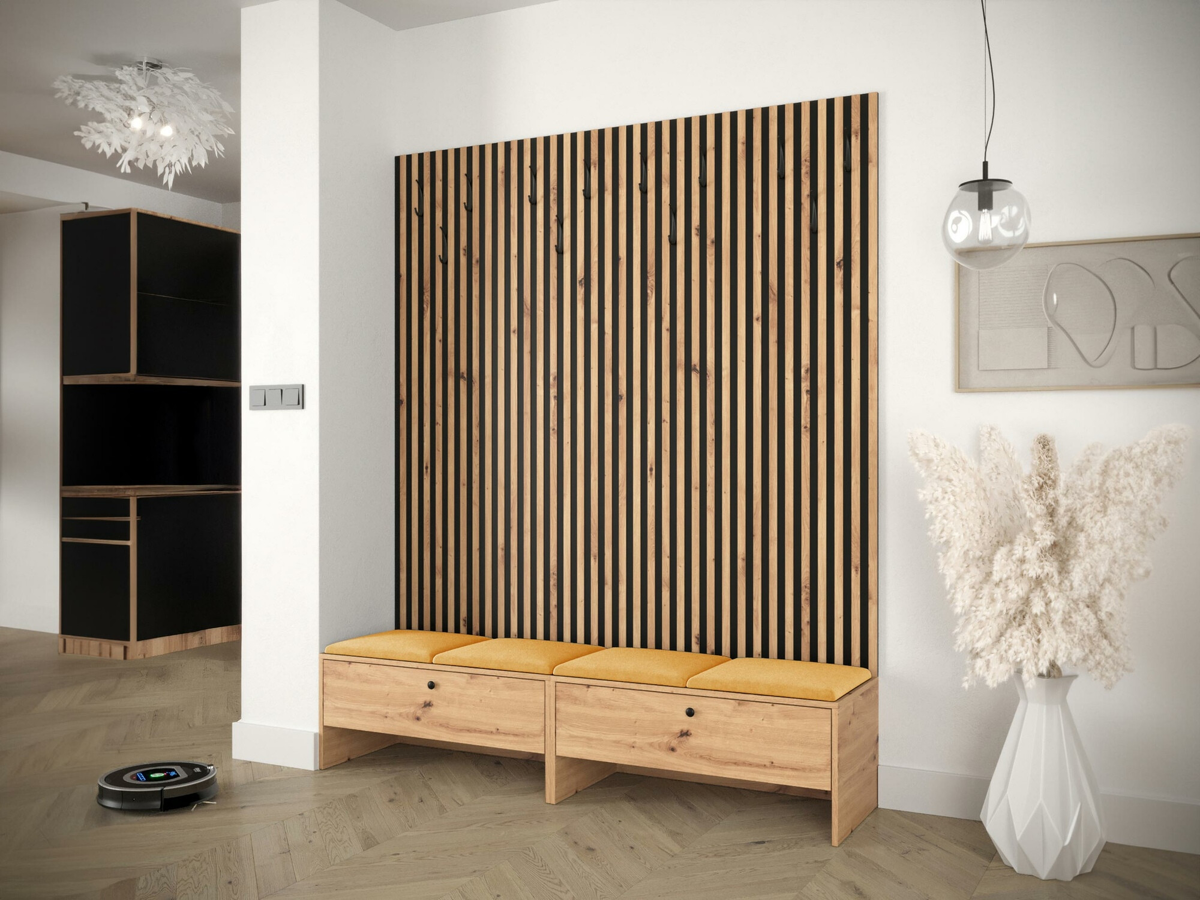 Conjunto para corredor Hartford 485 (Carvalho Artisan + Manila 32)