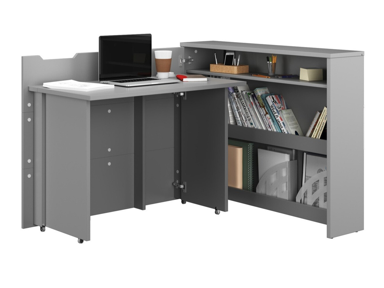 Mesa de escritório para cantos Concept Lenart (Cinzento)