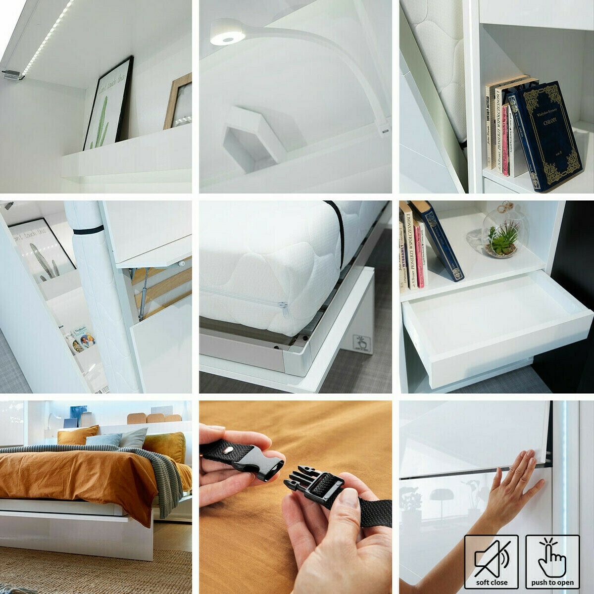 Cama rebatível Concept Pro Lenart (Caxemira)