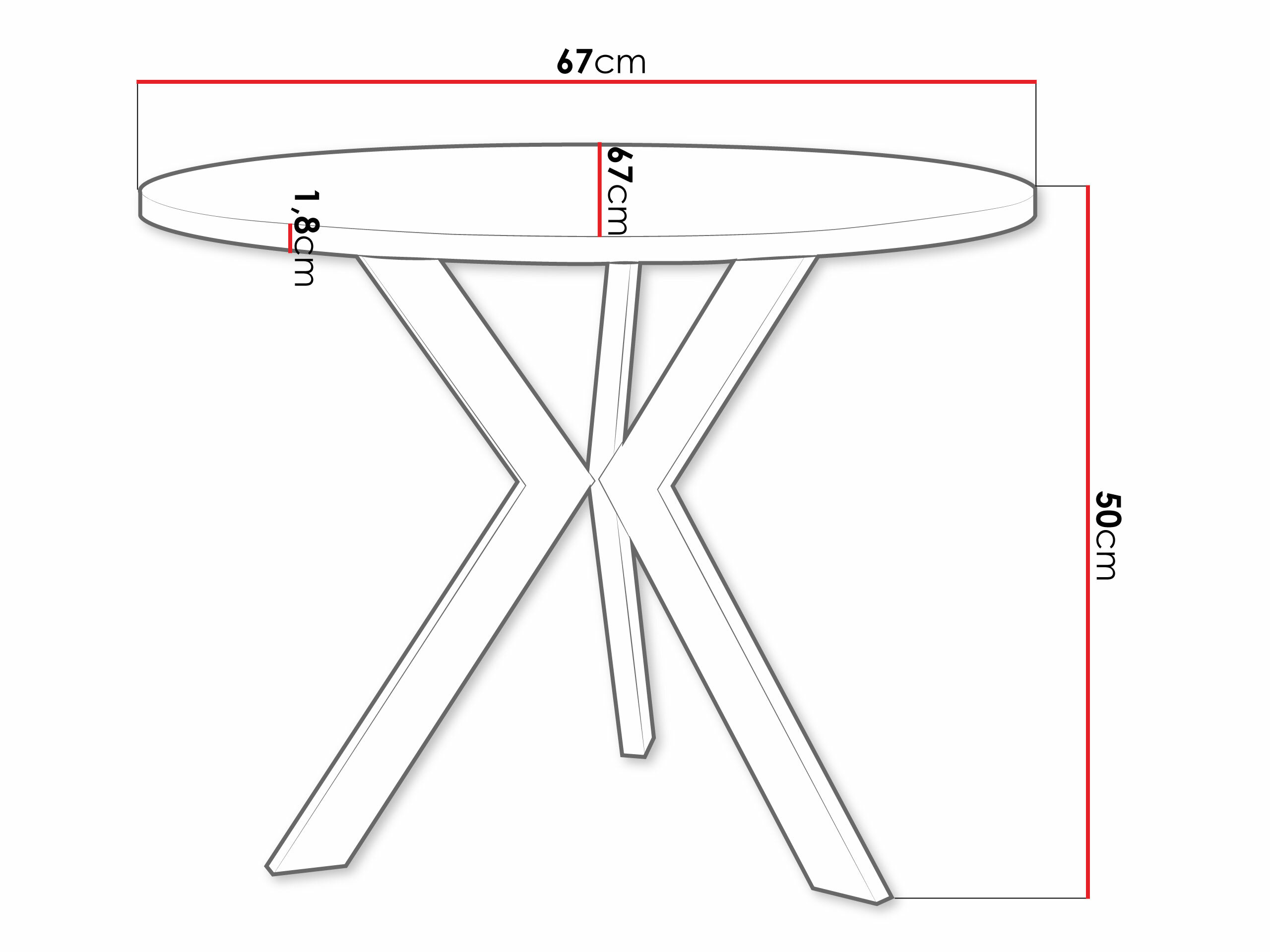 Mesa de centro Dearborn 106 (Branco + Preto)
