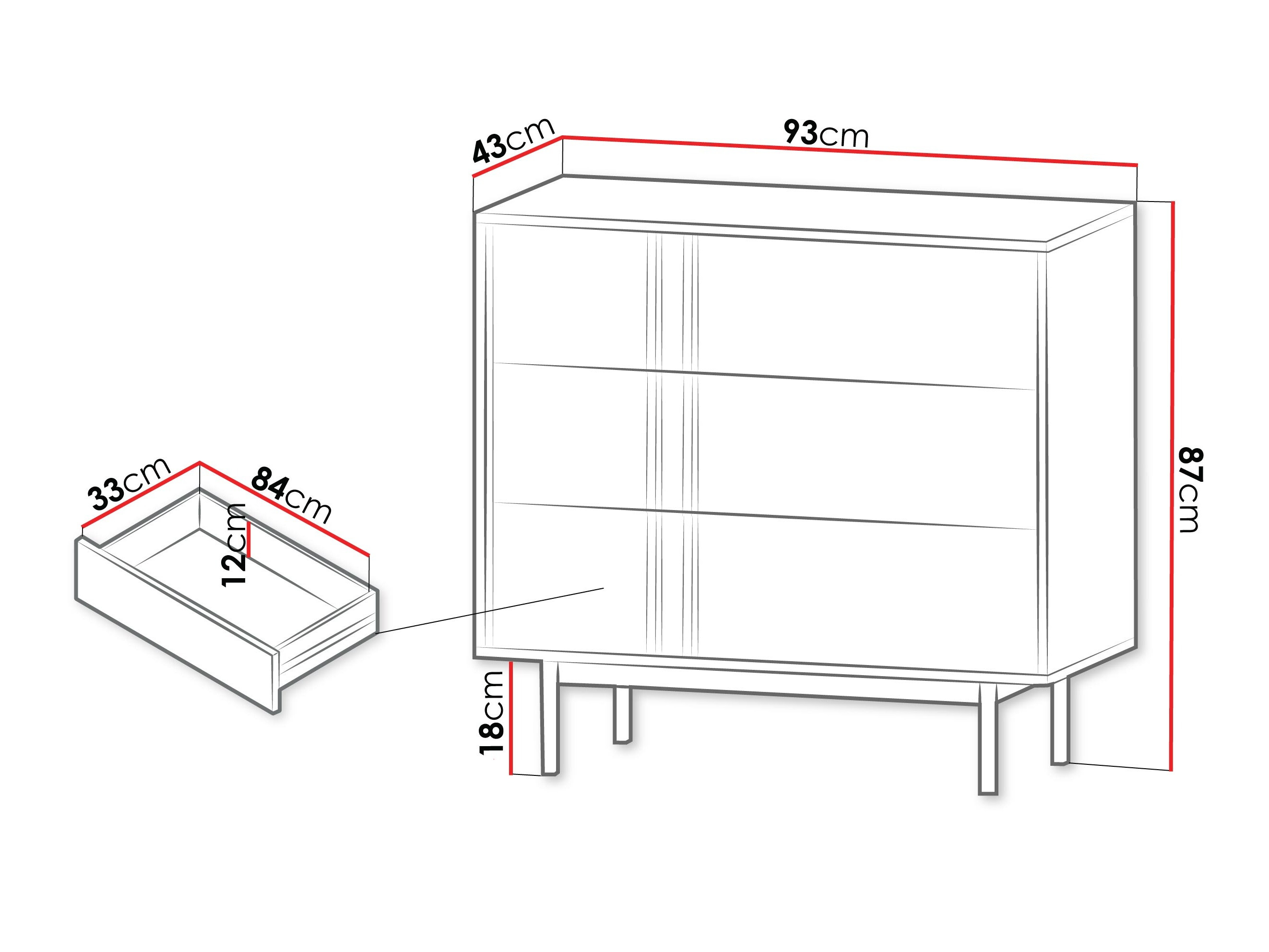 Cómoda Levali 107 (Carvalho)