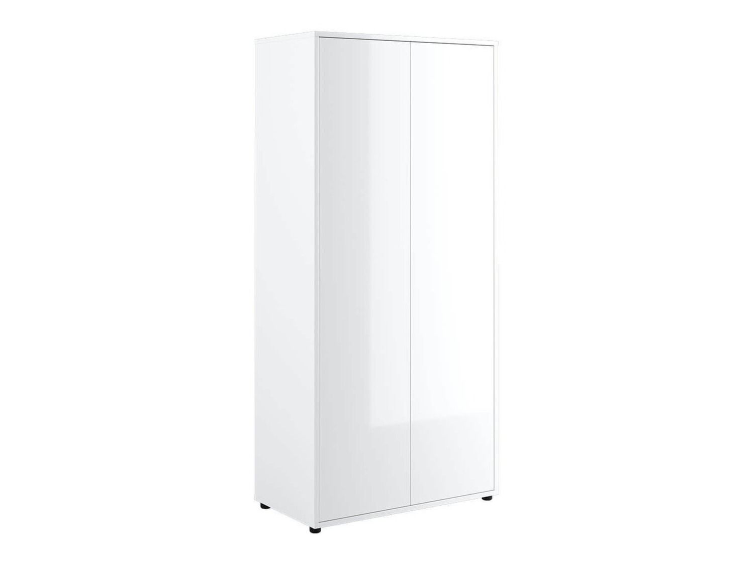 Roupeiro Concept Lenart (Branco brilhante + Branco)