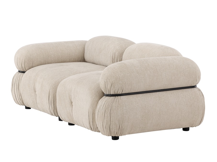 Sofá modular Evardale 103 (Bege + Preto)