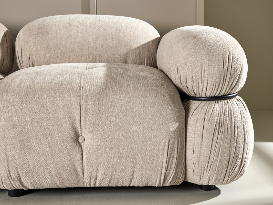 Sofá modular Evardale 103 (Bege + Preto)
