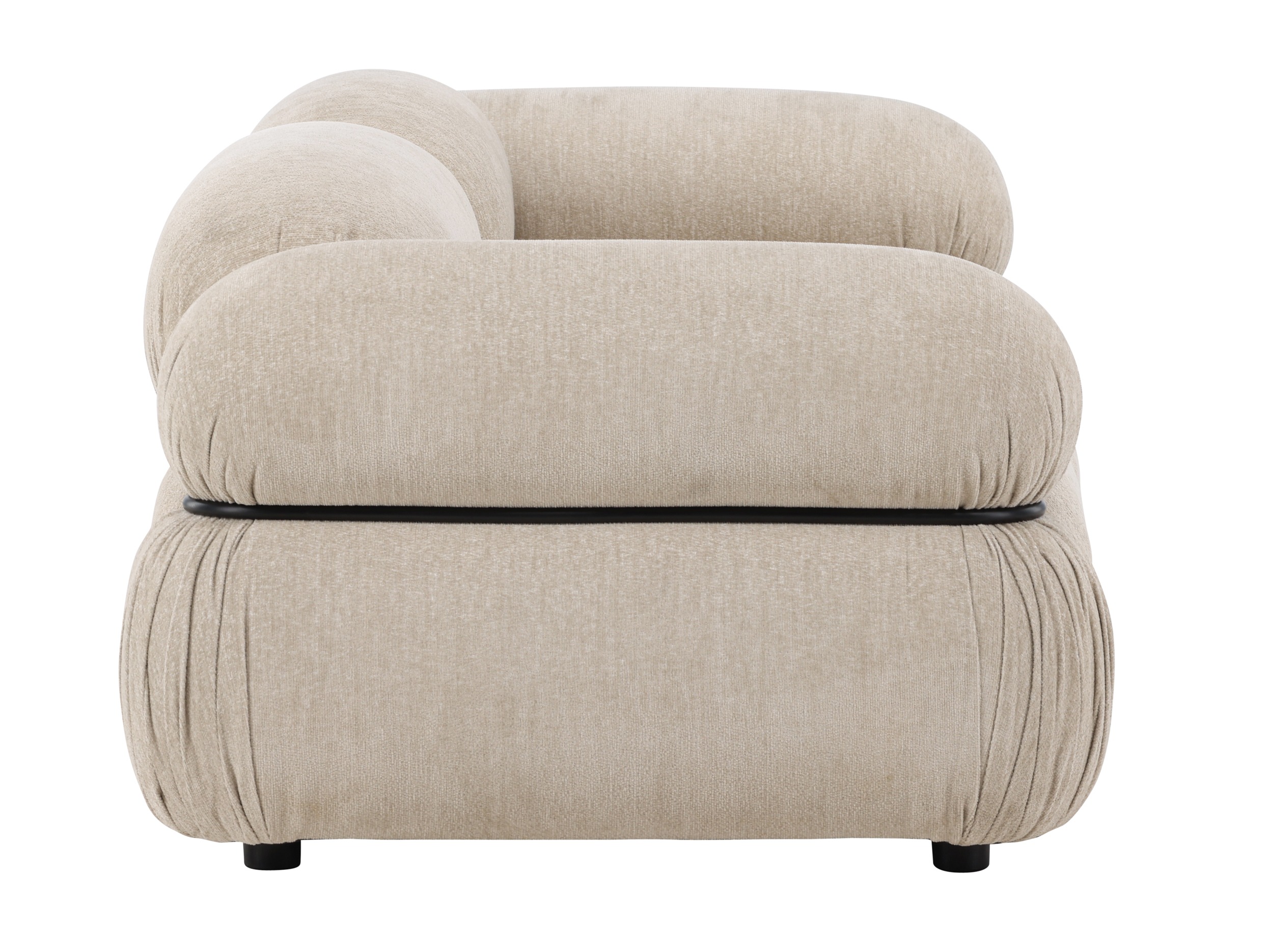 Sofá modular Evardale 103 (Bege + Preto)