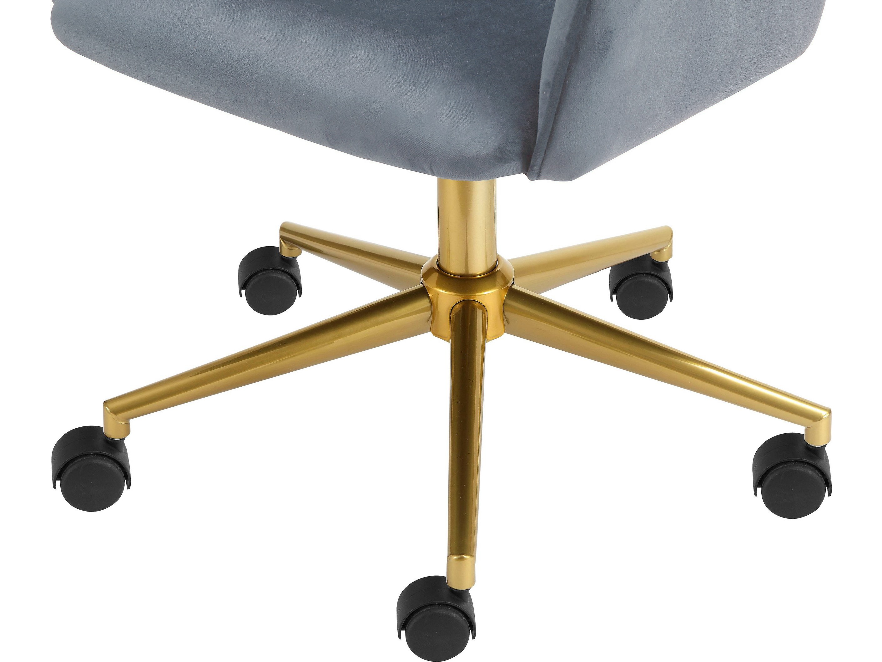 Cadeira de escritório Denton 470 (Cinzento + Dourado)