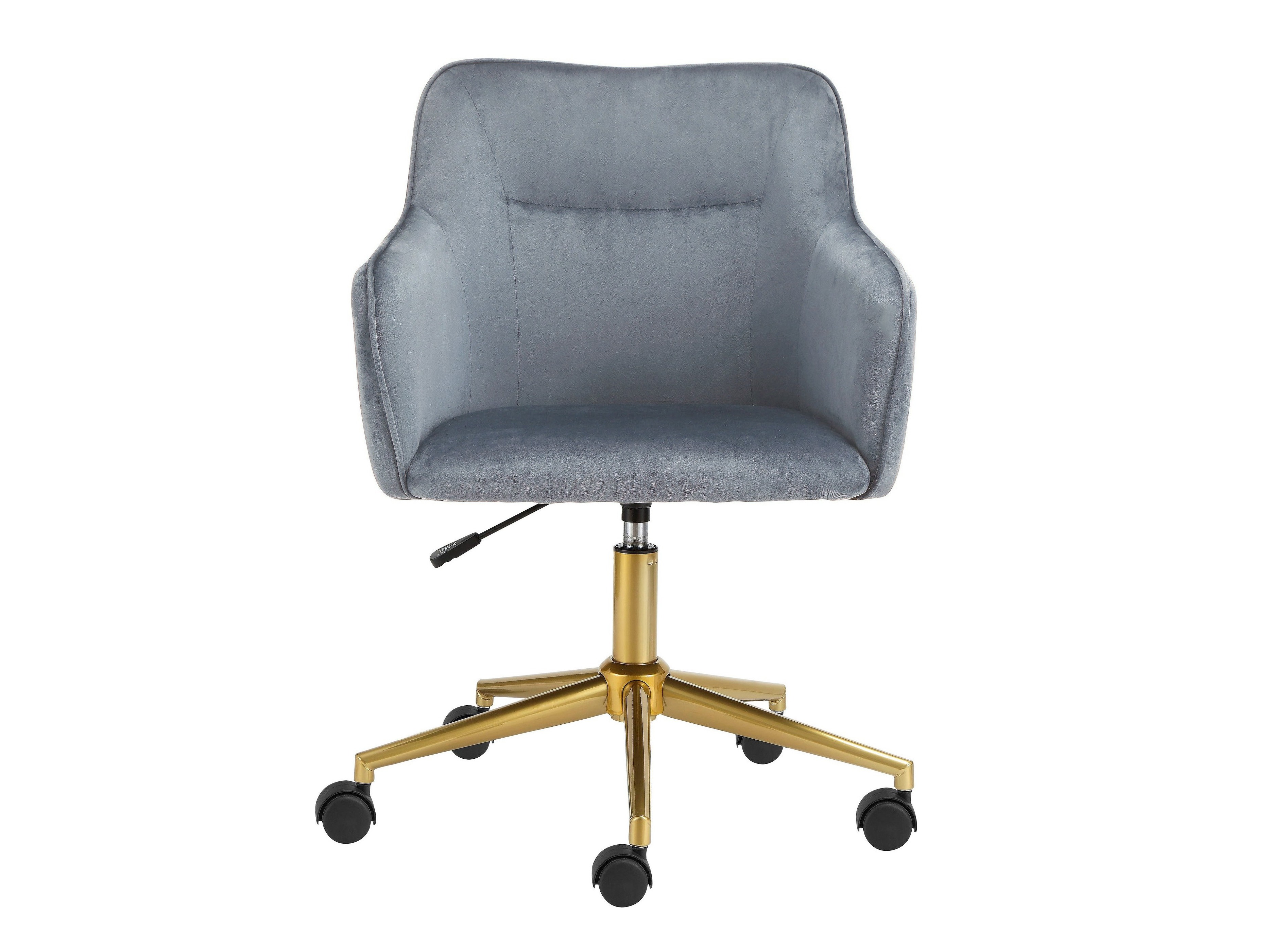 Cadeira de escritório Denton 470 (Cinzento + Dourado)