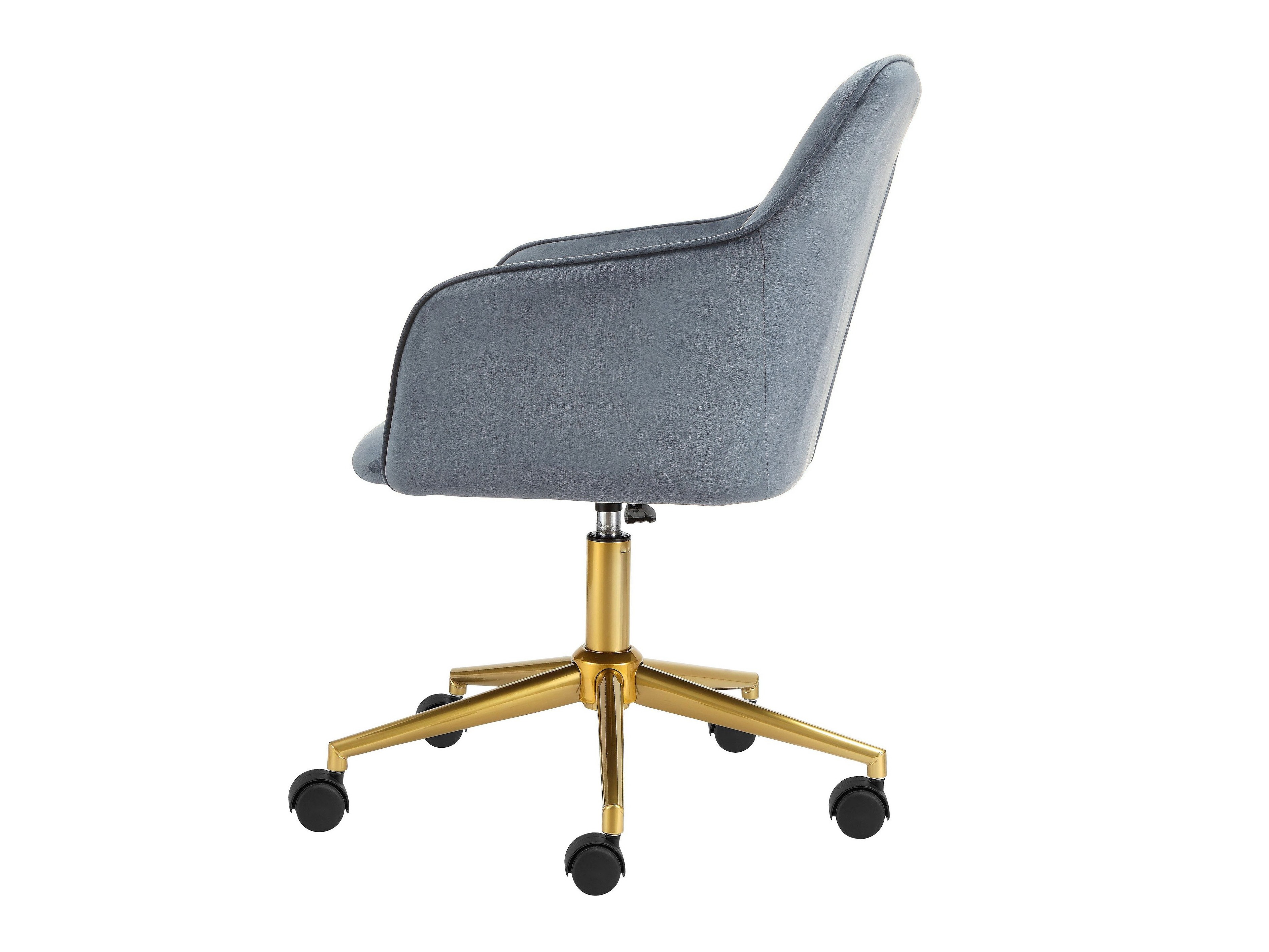 Cadeira de escritório Denton 470 (Cinzento + Dourado)