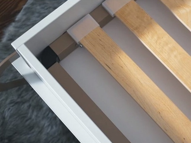 Cama rebatível Concept Pro Lenart III (Branco + Branco brilhante)
