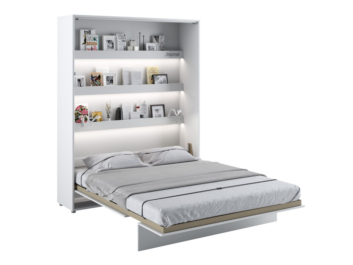 Cama rebatível Concept Pro Lenart Levfere 102 (Branco + Branco brilhante)