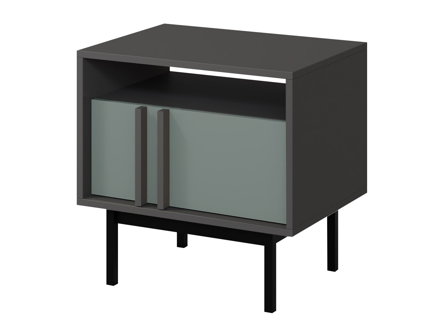 Mesa de cabeceira Levali 112 (Verde acinzentado)