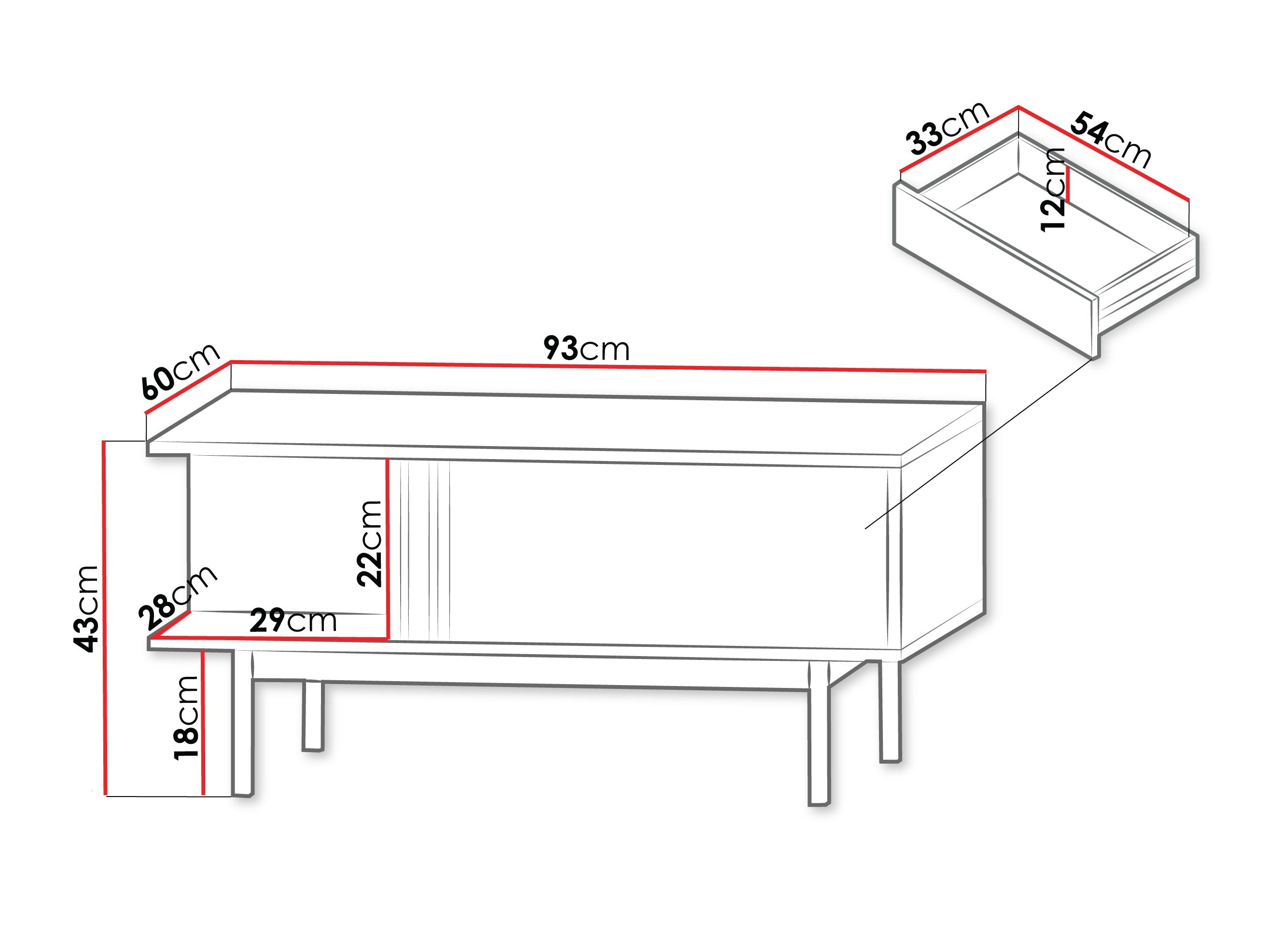 Mesa de centro Levali 111 (Bege)