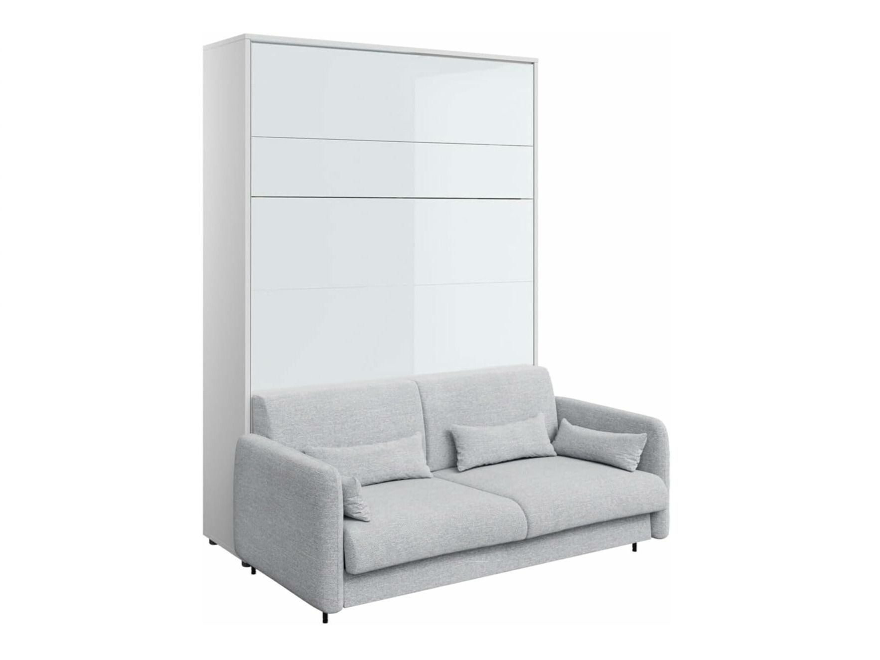 Cama rebatível Concept Pro Lenart VII (Branco brilhante + Cinzento)