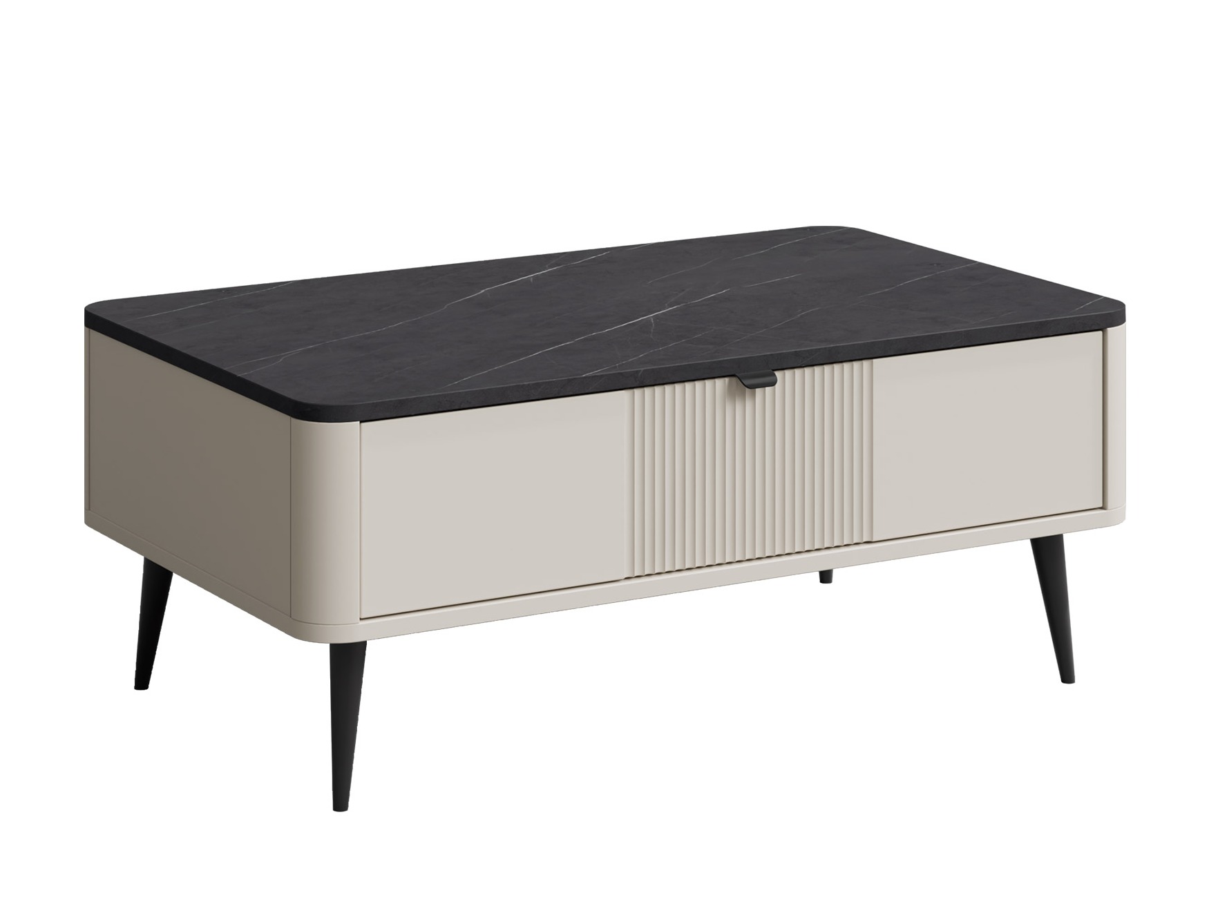 Mesa de centro Lufela 115 (Caxemira + Cinzento mármore)