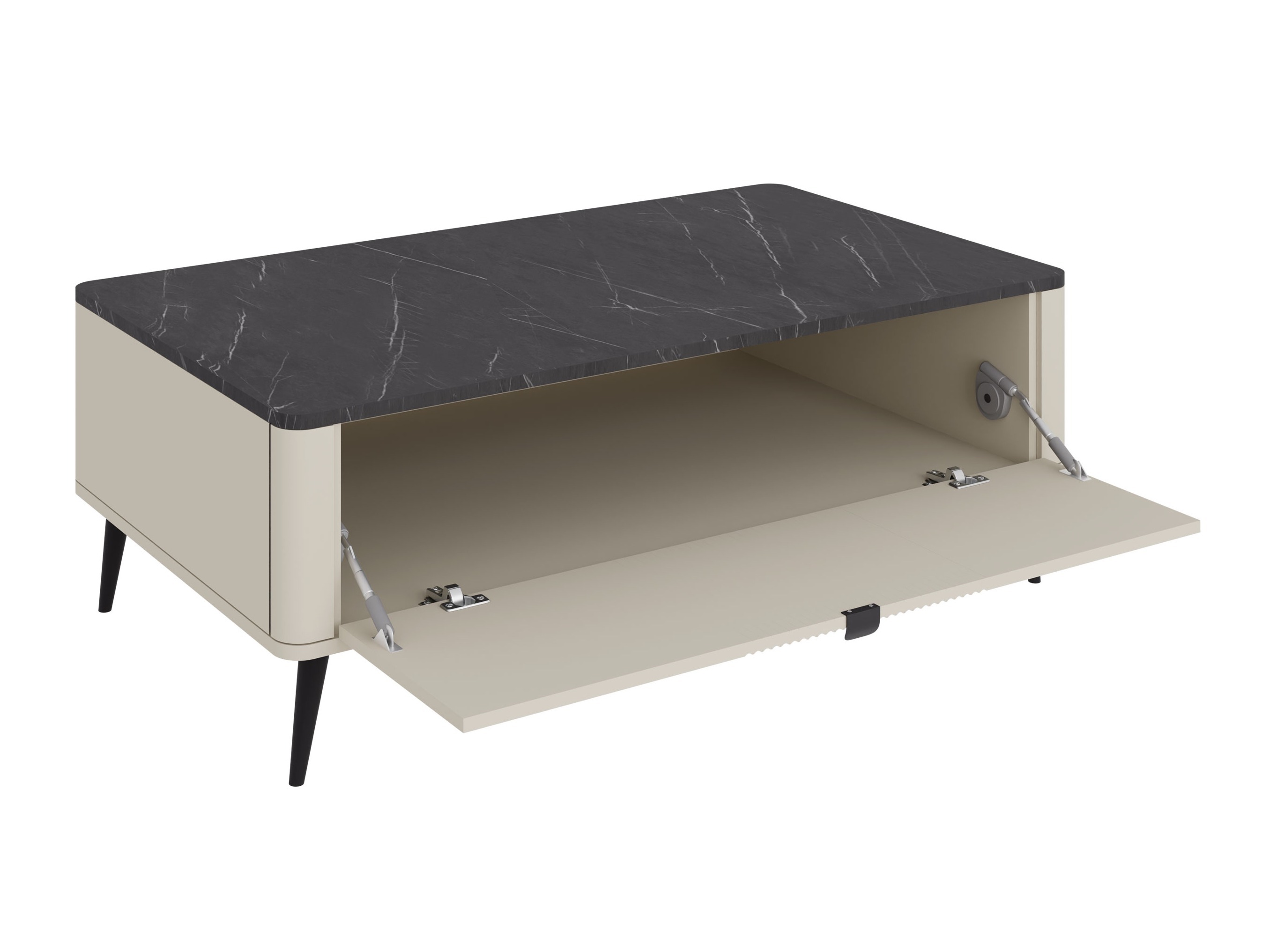 Mesa de centro Lufela 115 (Caxemira + Cinzento mármore)