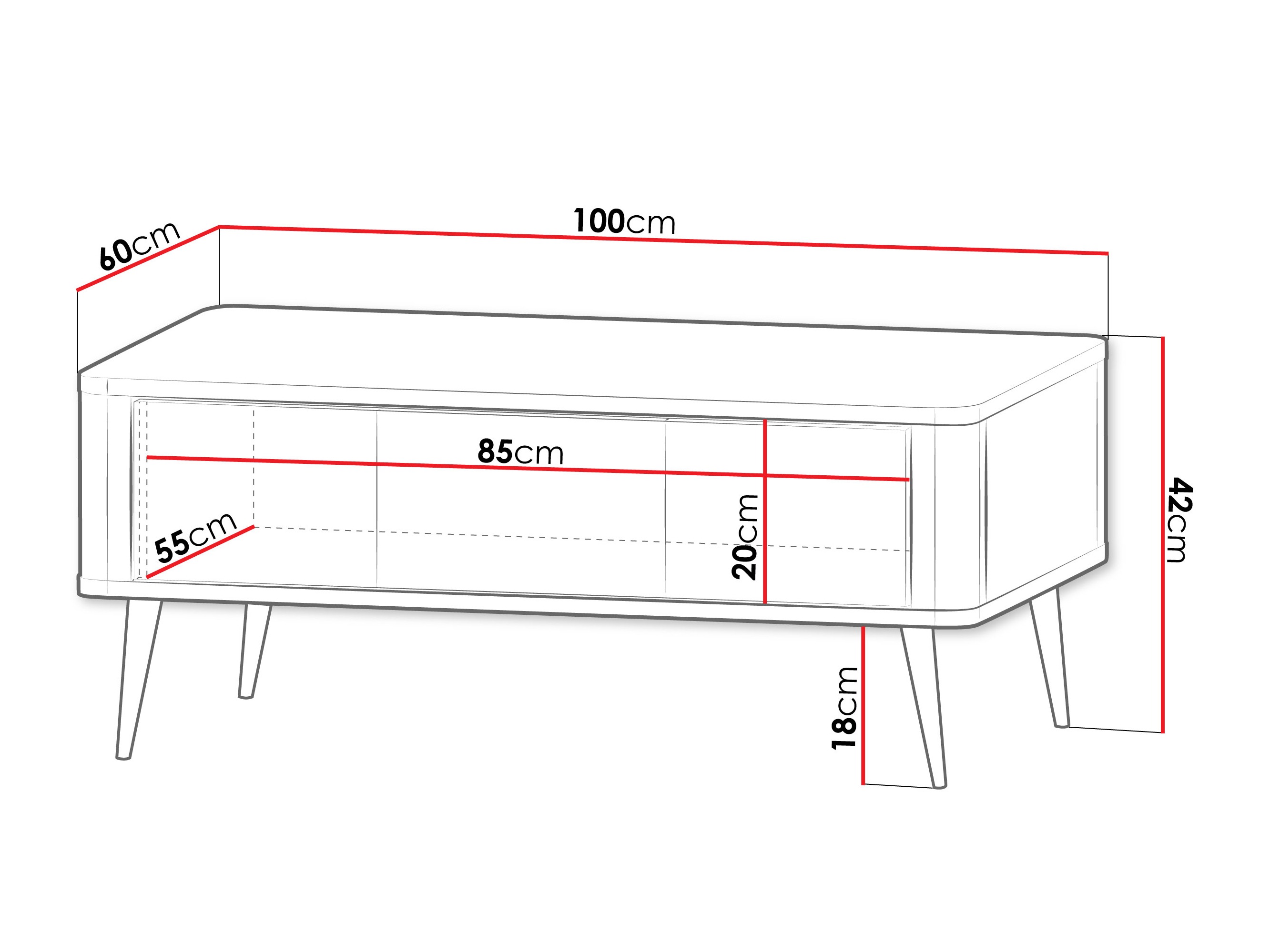 Mesa de centro Lufela 115 (Caxemira + Cinzento mármore)