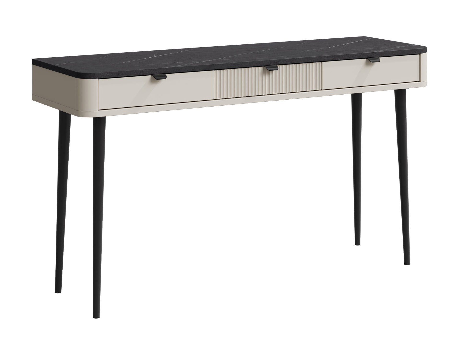 Mesa de escritório Lufela 114 (Caxemira + Cinzento mármore)