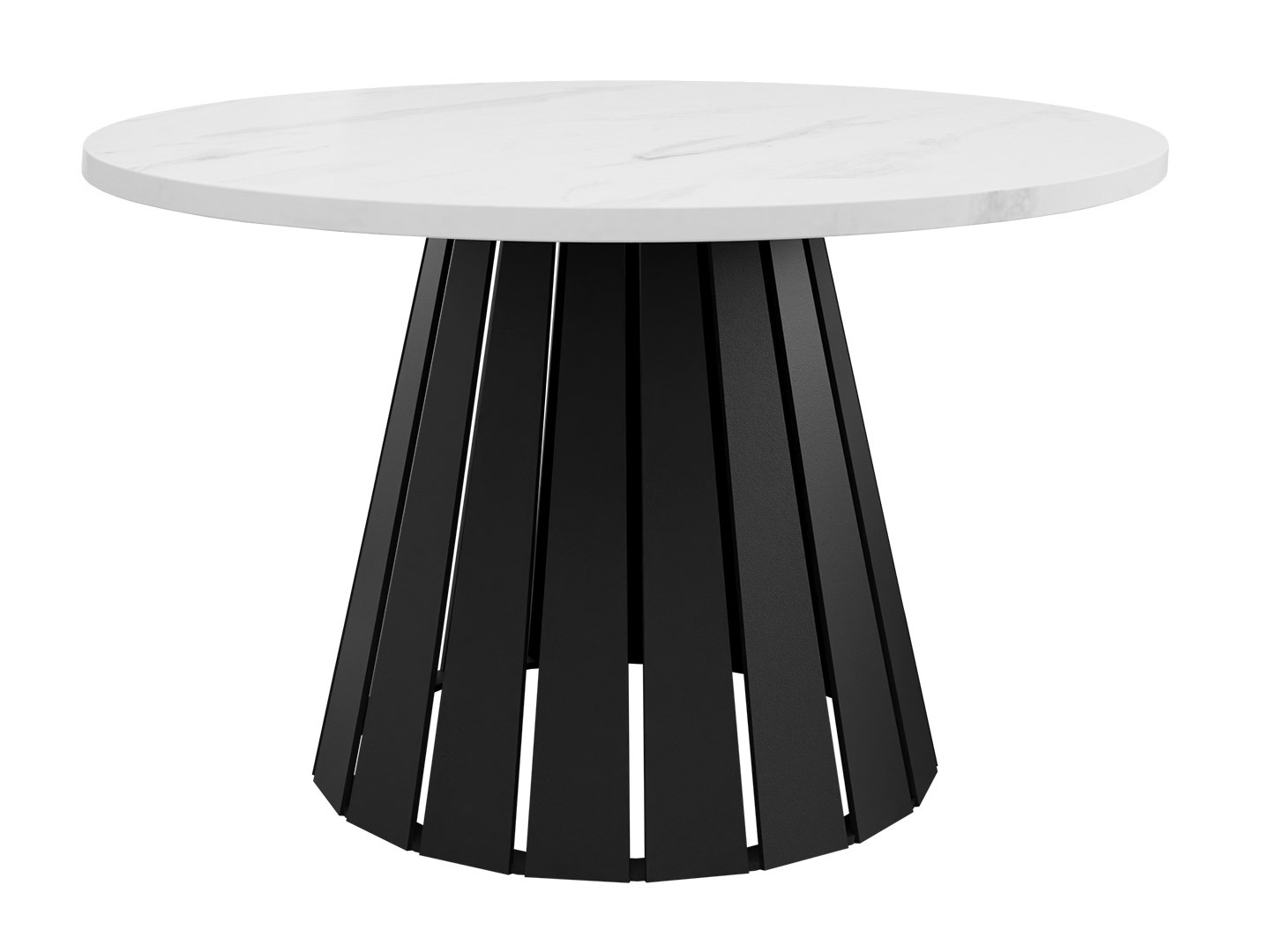 Mesa de centro Oswego 134 (Preto + Marmore branco)