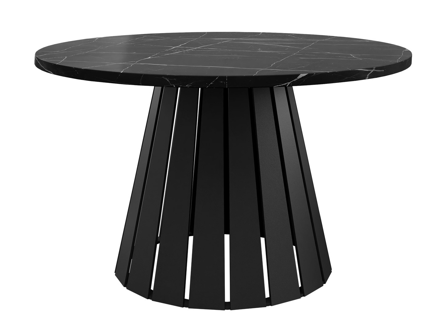 Mesa de centro Oswego 134 (Preto + Mármore preto)