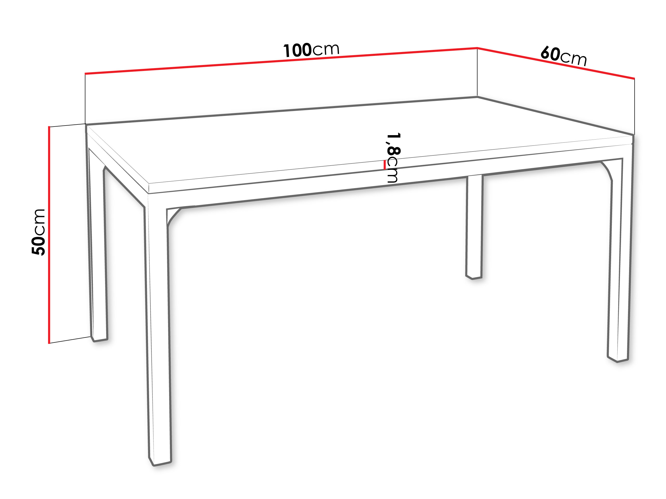 Mesa de centro Oswego 138 (Noz + Preto)