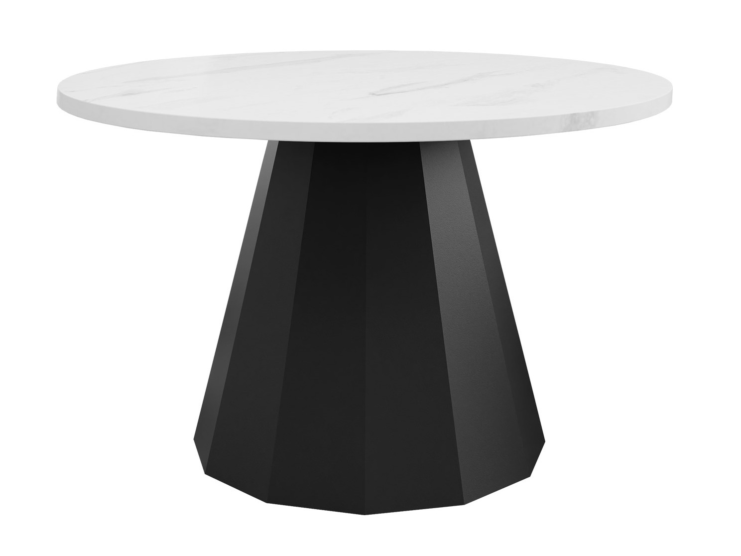Mesa de centro Oswego 139 (Preto + Marmore branco)
