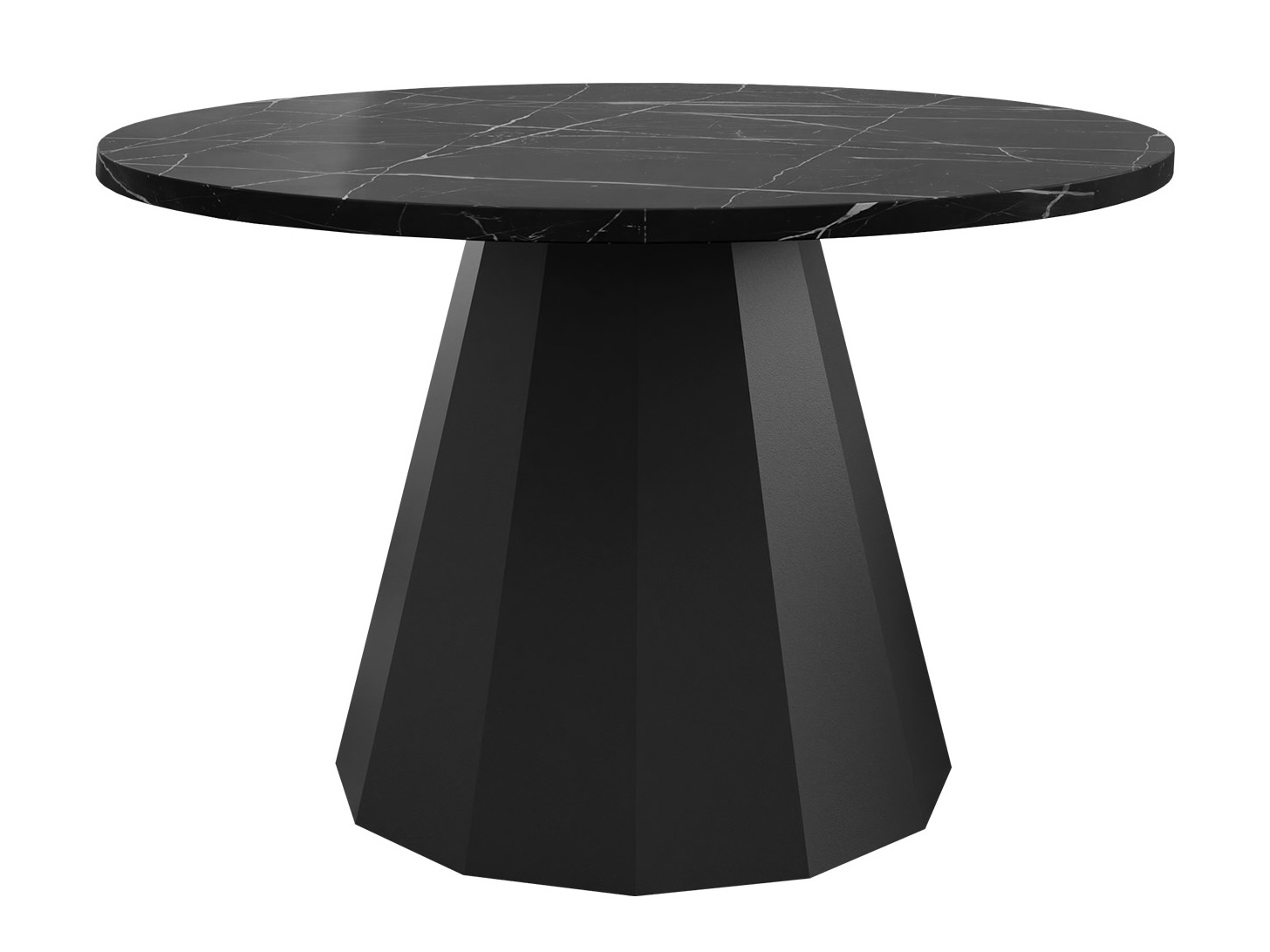 Mesa de centro Oswego 139 (Preto + Mármore preto)
