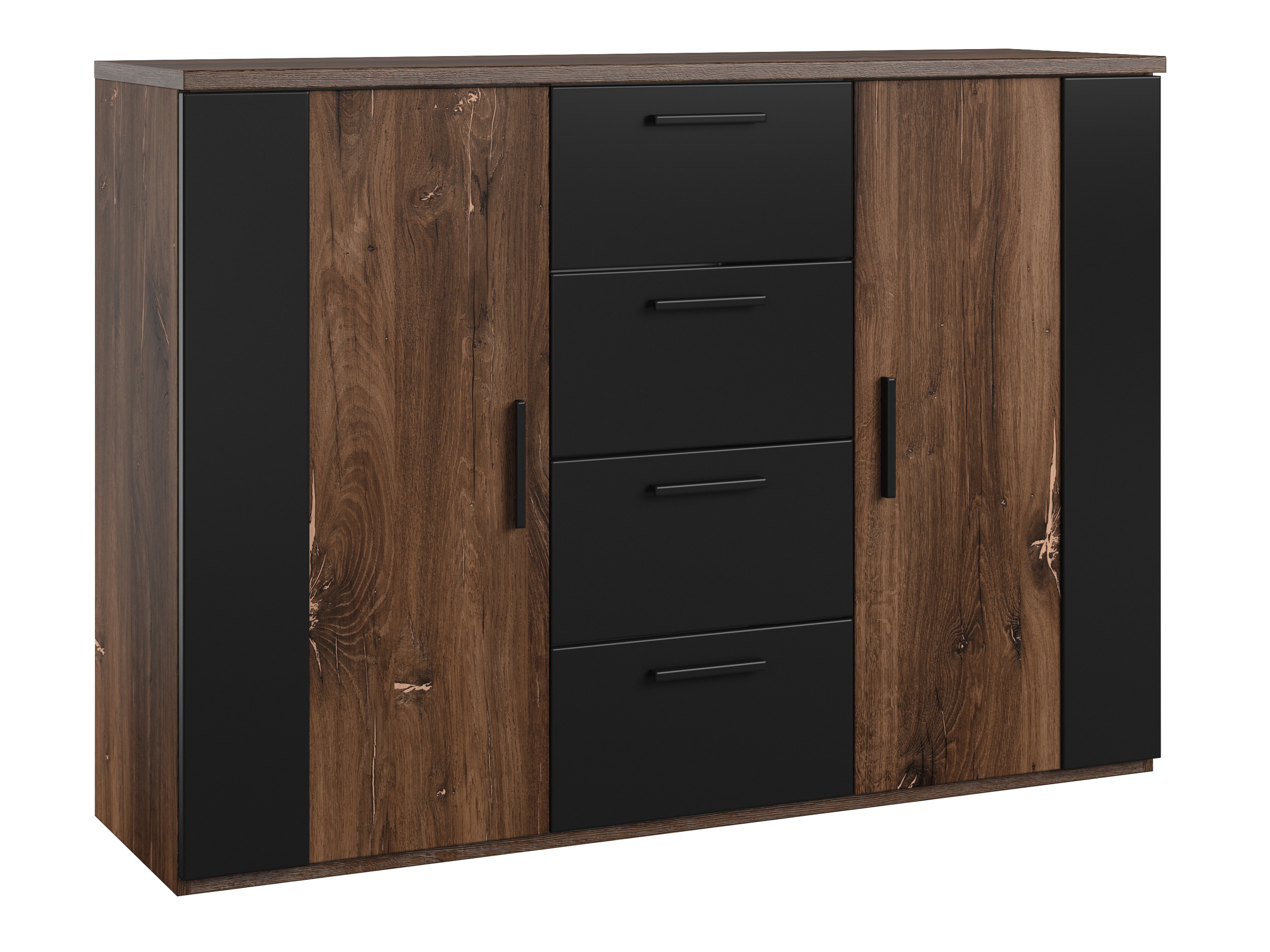 Cómoda Felelie 102 (Tamus Flagstaf carvalho + Cobre)