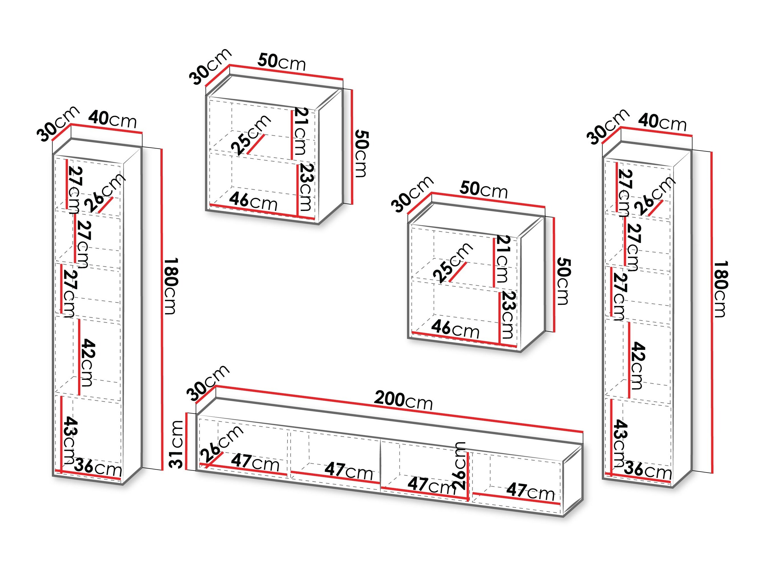 Conjunto para sala de estar Species V (Caxemira)