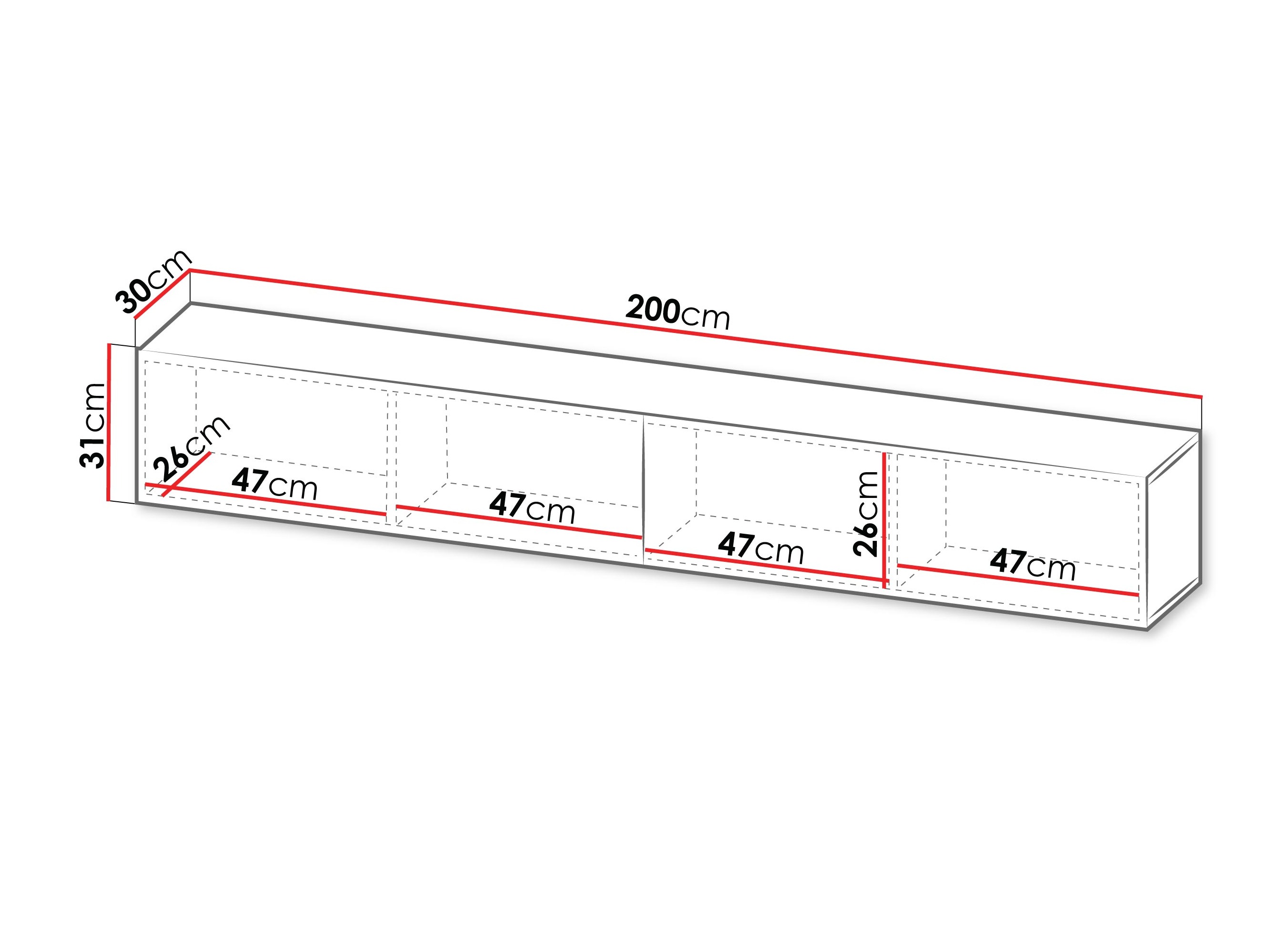Móvel de TV Calveru 101 (Caxemira)