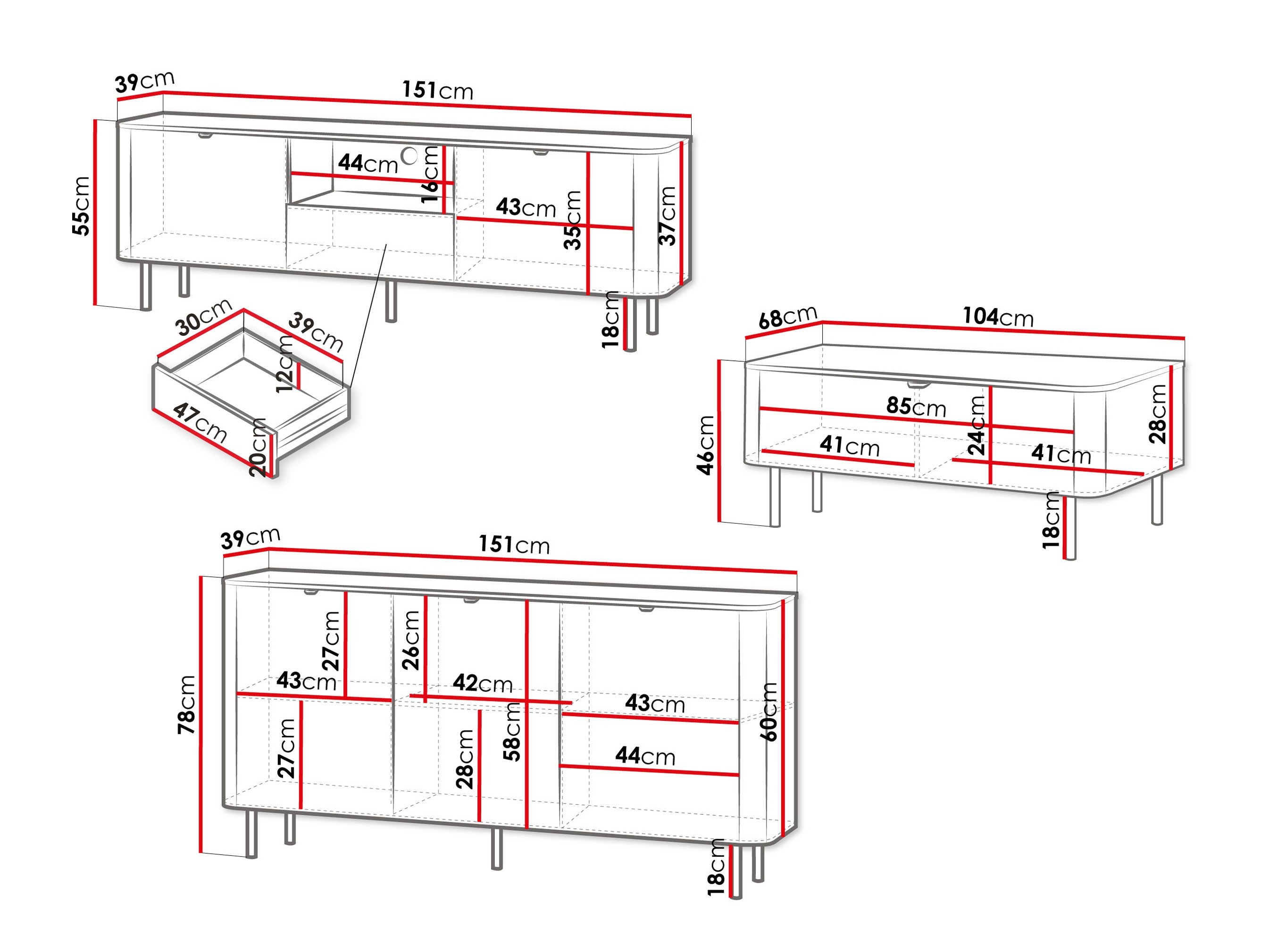 Conjunto para sala de estar Epulos I