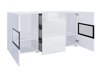 Conjunto para sala de estar Serodeu 106 (Branco + Branco brilhante)