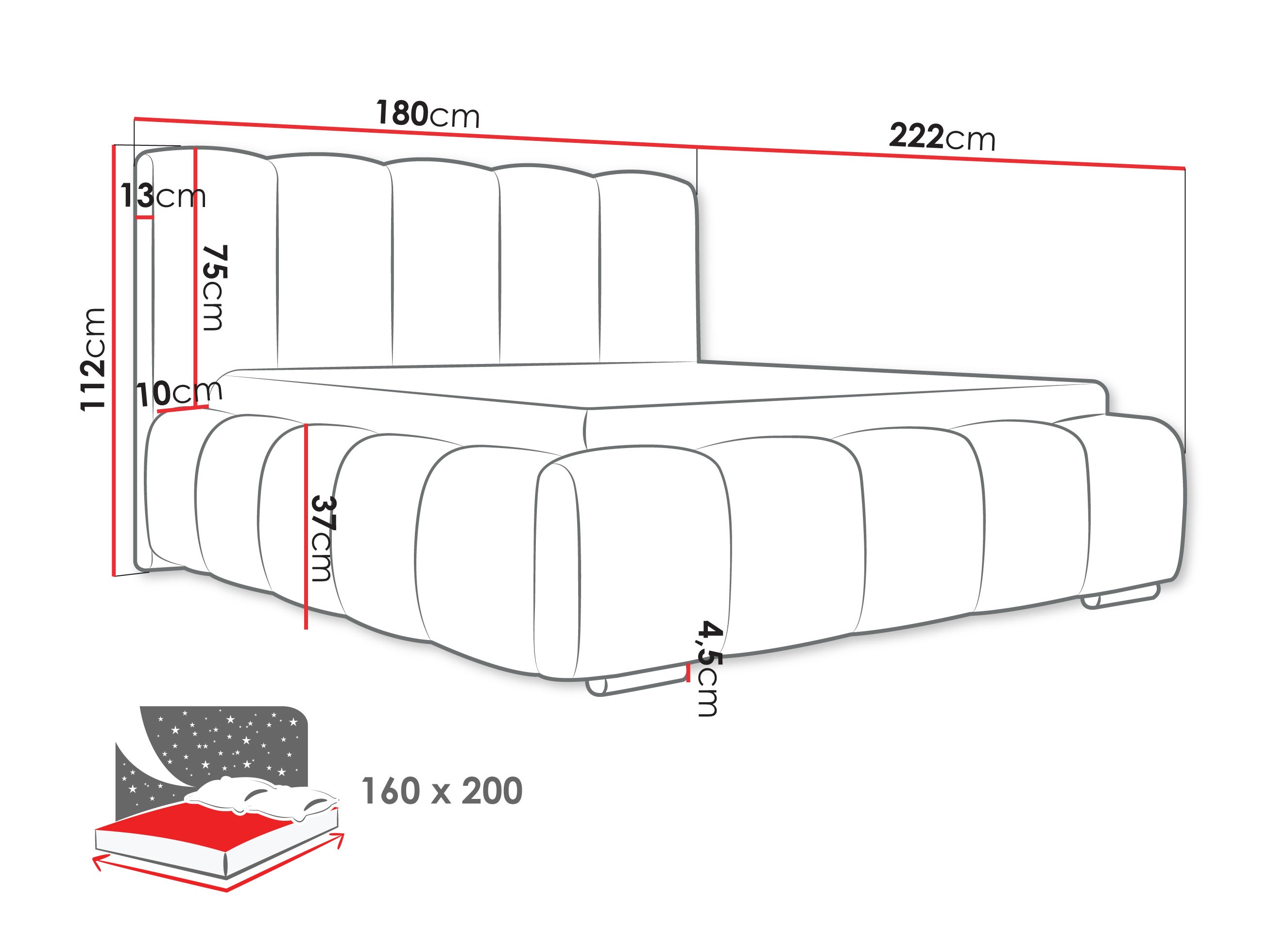 Cama TrendyNest 106 (Abriamo 3)