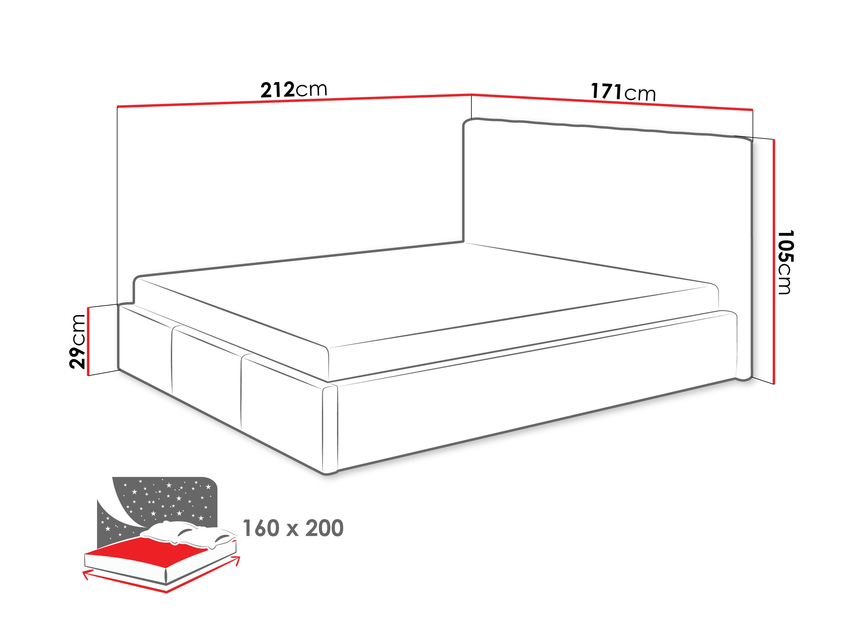 Cama ComfiDream Fenara II (Fresh 01)