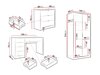 Conjunto para escritório em casa Comfivo Larmire 123 (Branco)