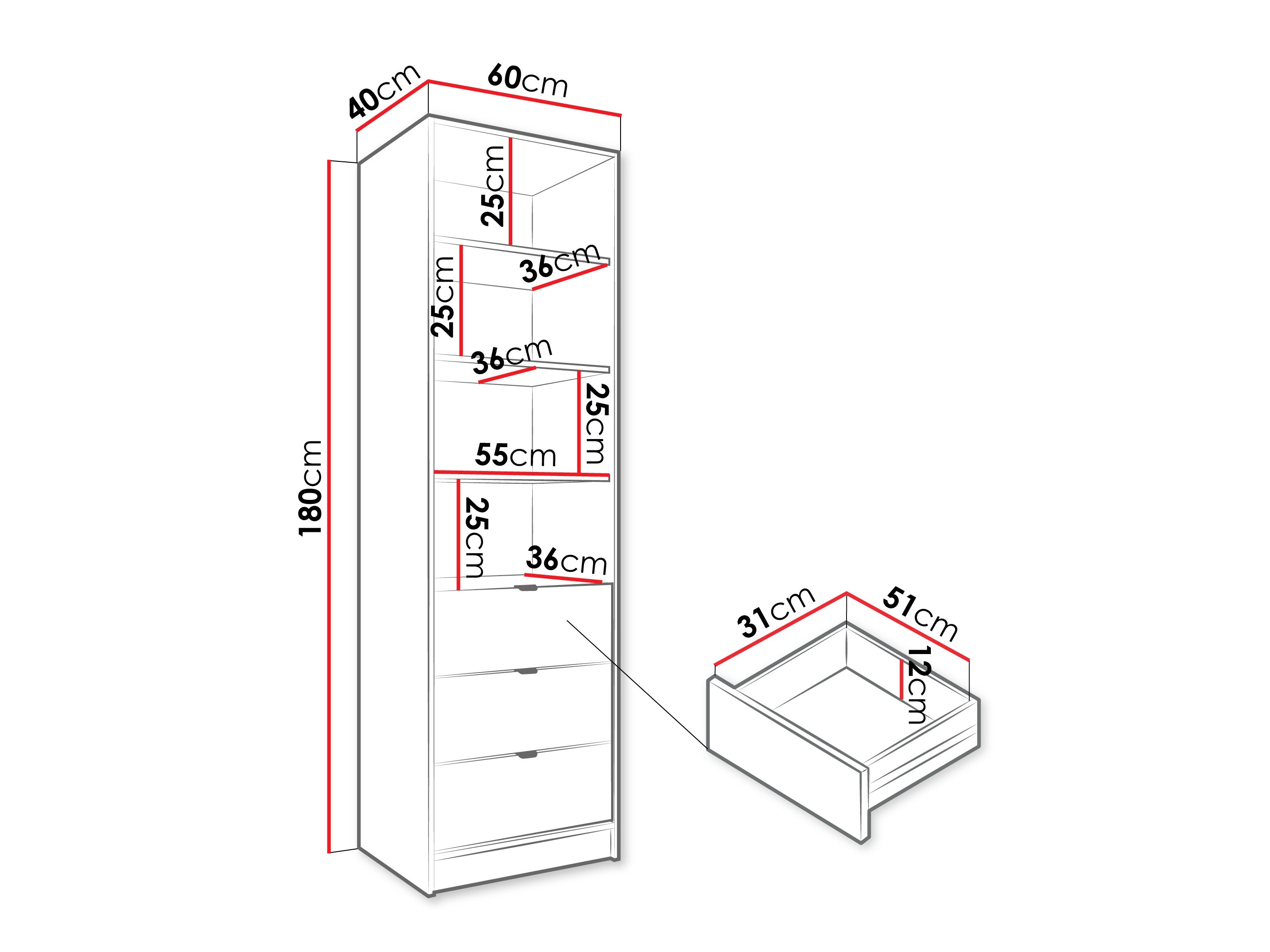 Estante Comfivo Papilio (Bege)