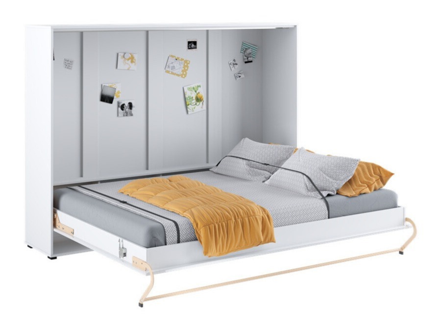 Cama rebatível Concept Pro Lenart IV (Branco + Branco brilhante)