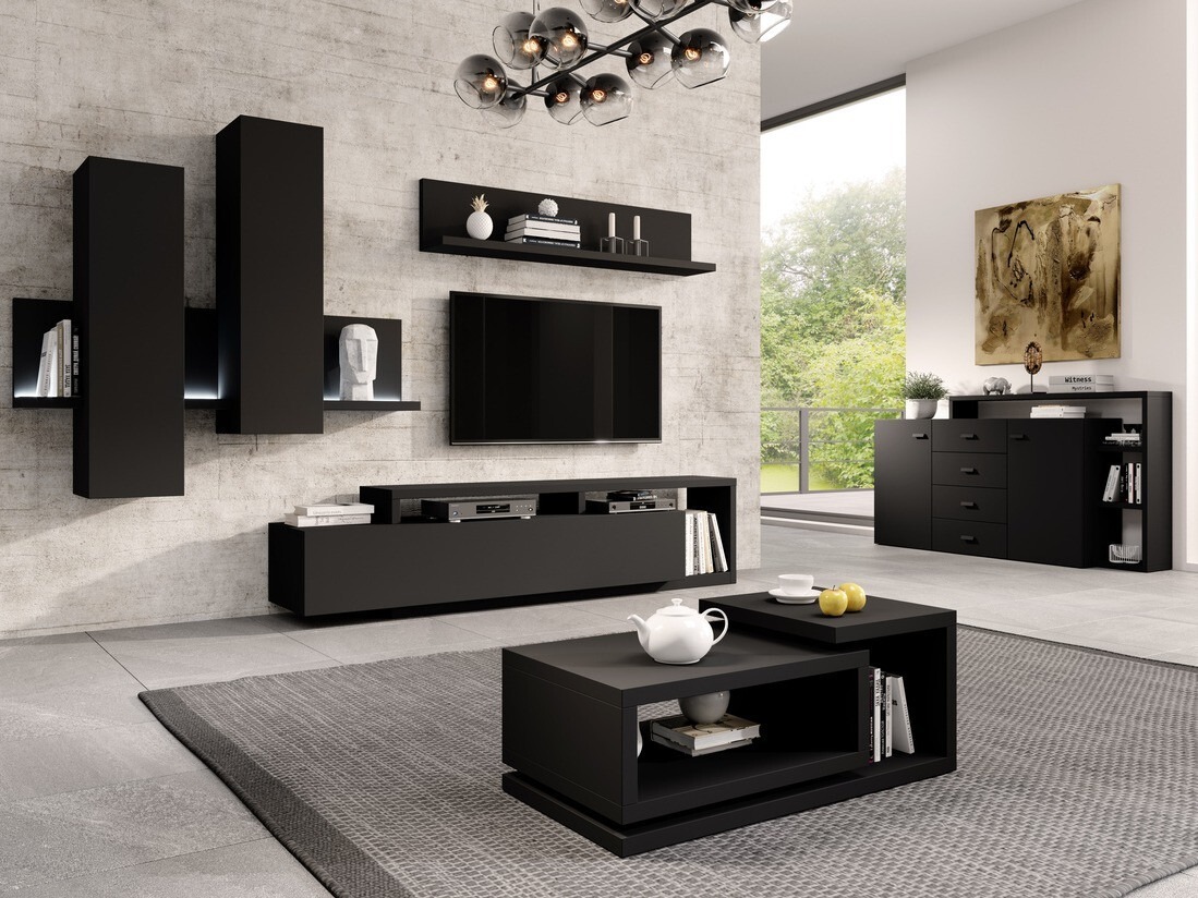 Cómoda Lutiva 106 (Preto matte)