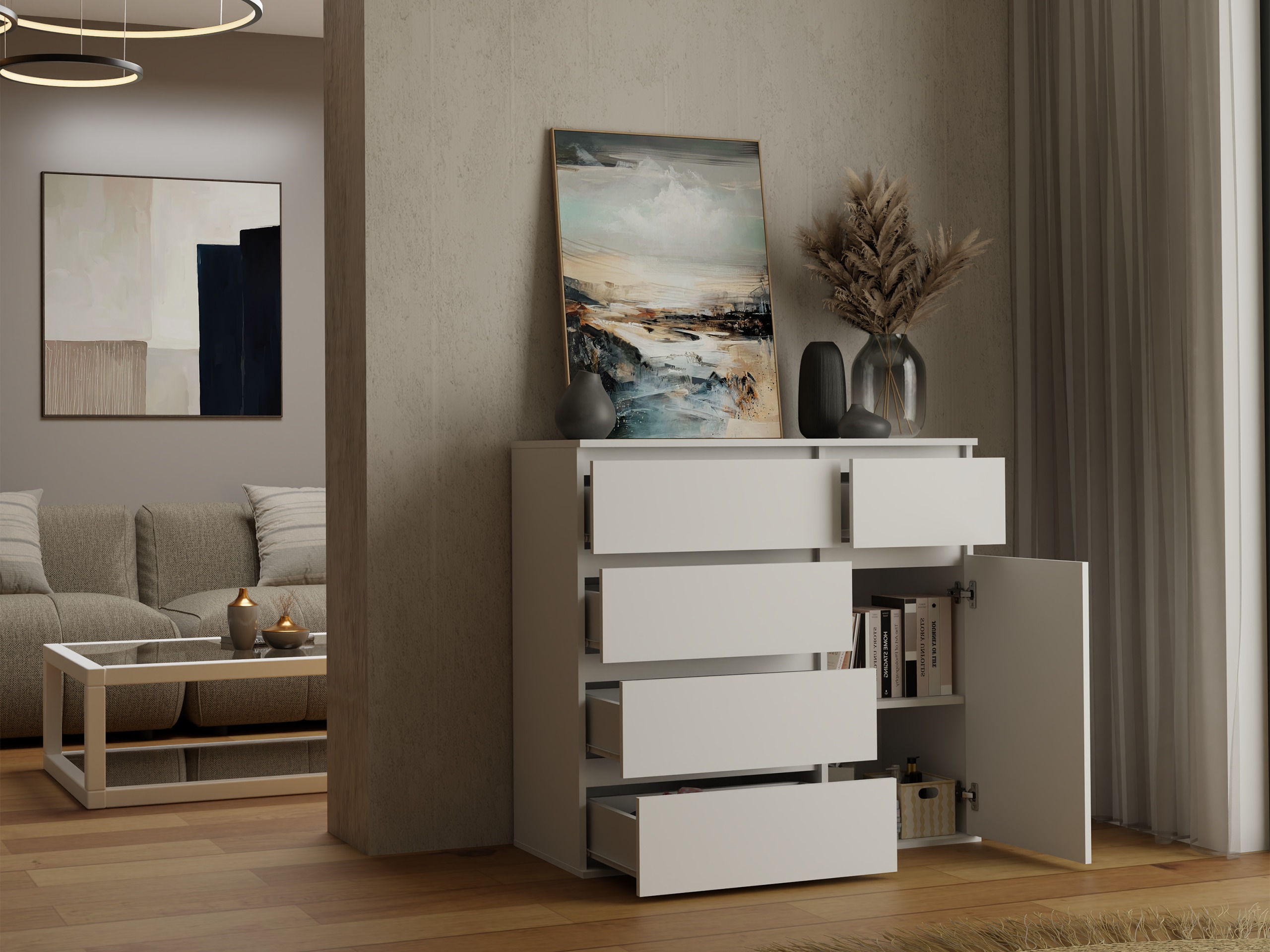 Cómoda Elbvelu 136 (Branco)